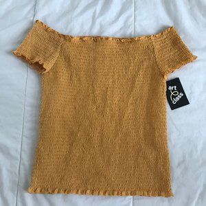 off the shoulder cropped top